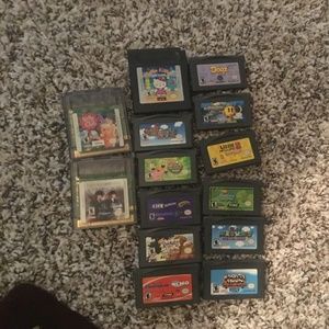 Game boy advance games.